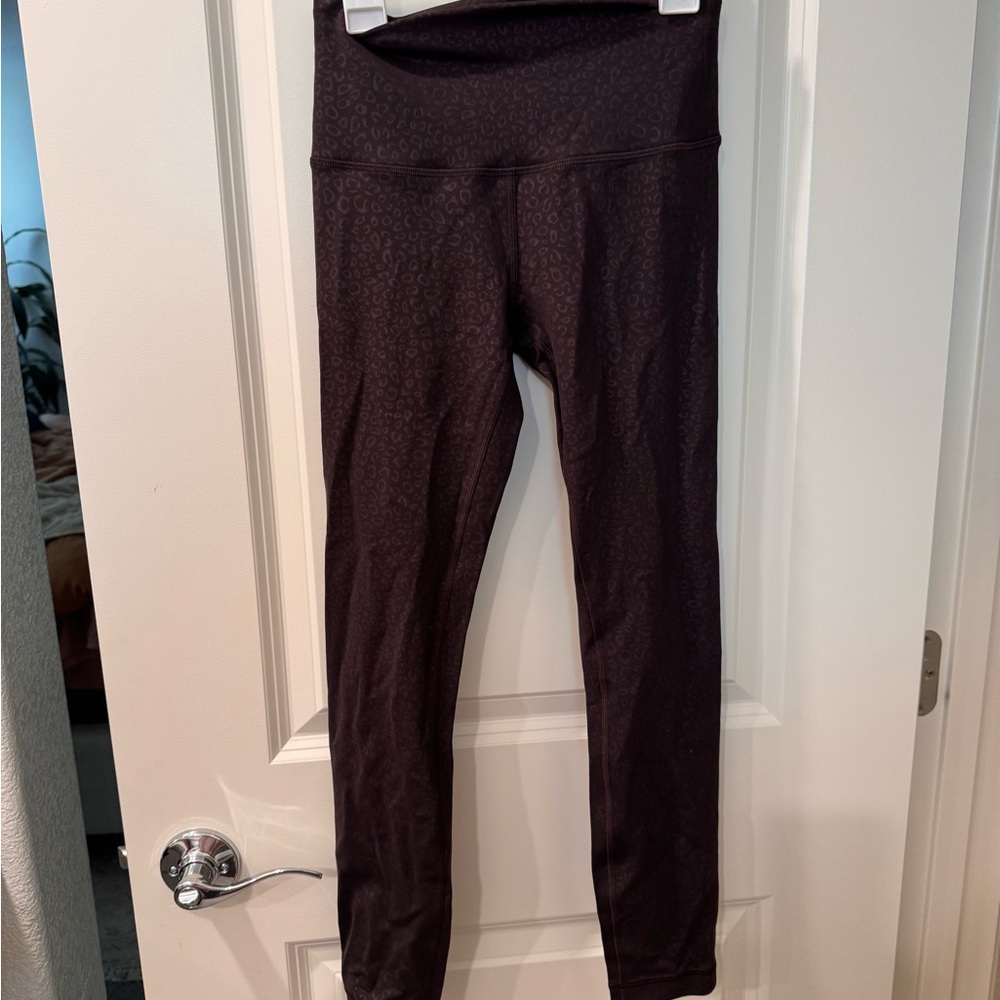 Lululemon Athletica Brown Patterned Leggings